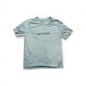 Spyder Light Blue Short Sleeve Rash Guard